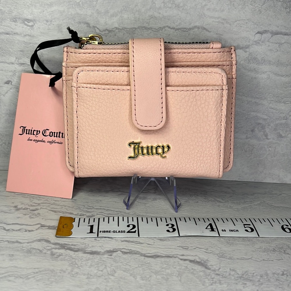 Juicy Couture card wallet with zippy coin